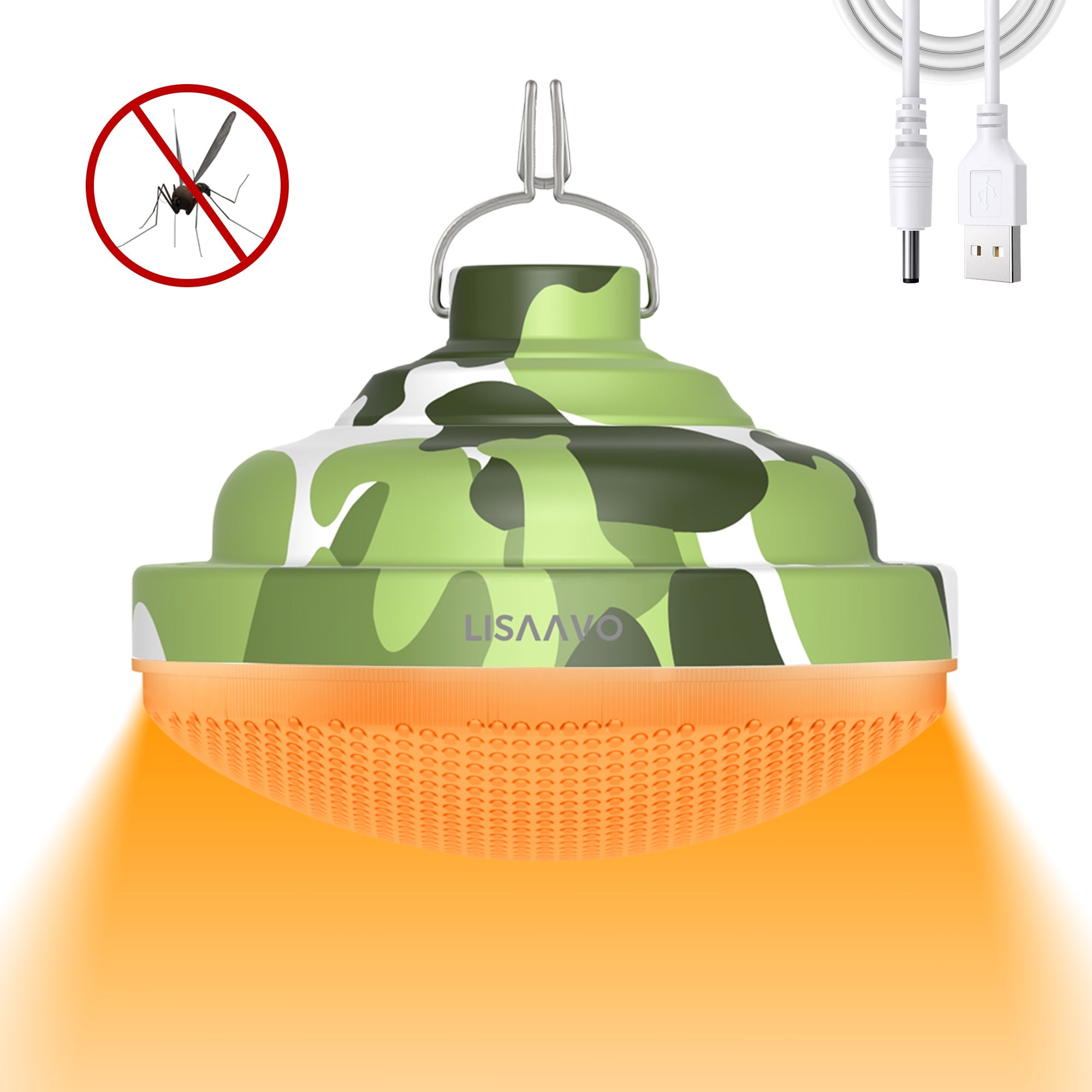 LISAAVO 2402D Modern Outdoor Hanging Light | Rechargeable LED Camping Lamp for Every Adventure