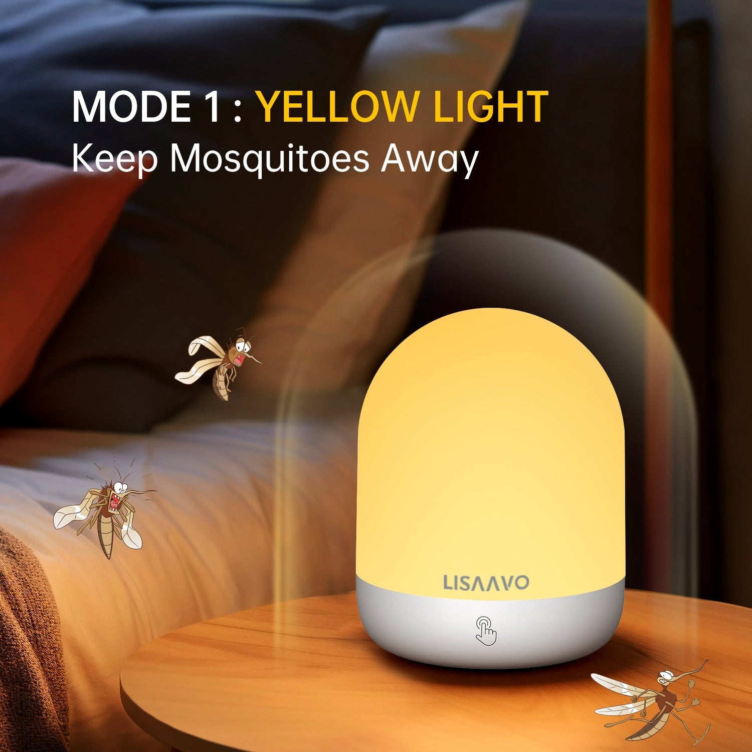 LISAAVO Touch Table Lamp: A Modern Wireless Table Lamp for Stylish Homes