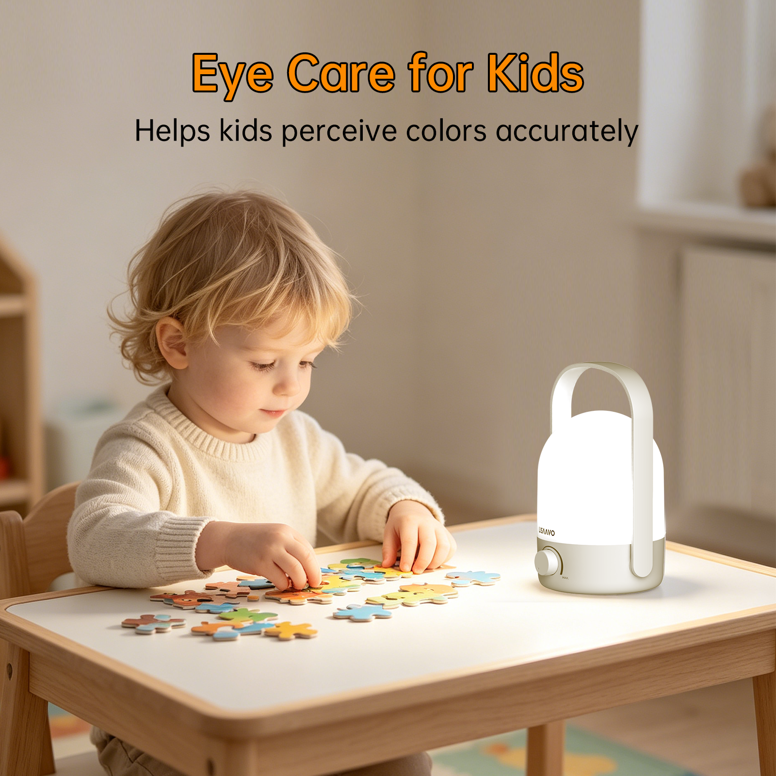 Full Spectrum Table Lamp | Rechargeable Portable Full Spectrum Light | Lisaavo